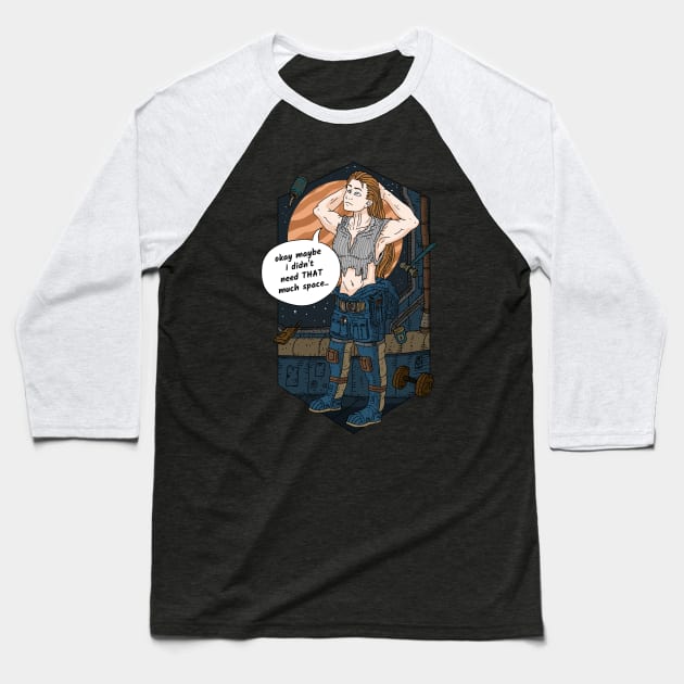 didn't need that much space. astronaut girl. Baseball T-Shirt by JJadx